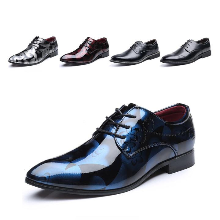 Anzugschuhe Herren Oxford Derby Schuhe Brogues Lederschuhe Hochzeitsschuhe Schnürhalbschuhe Business