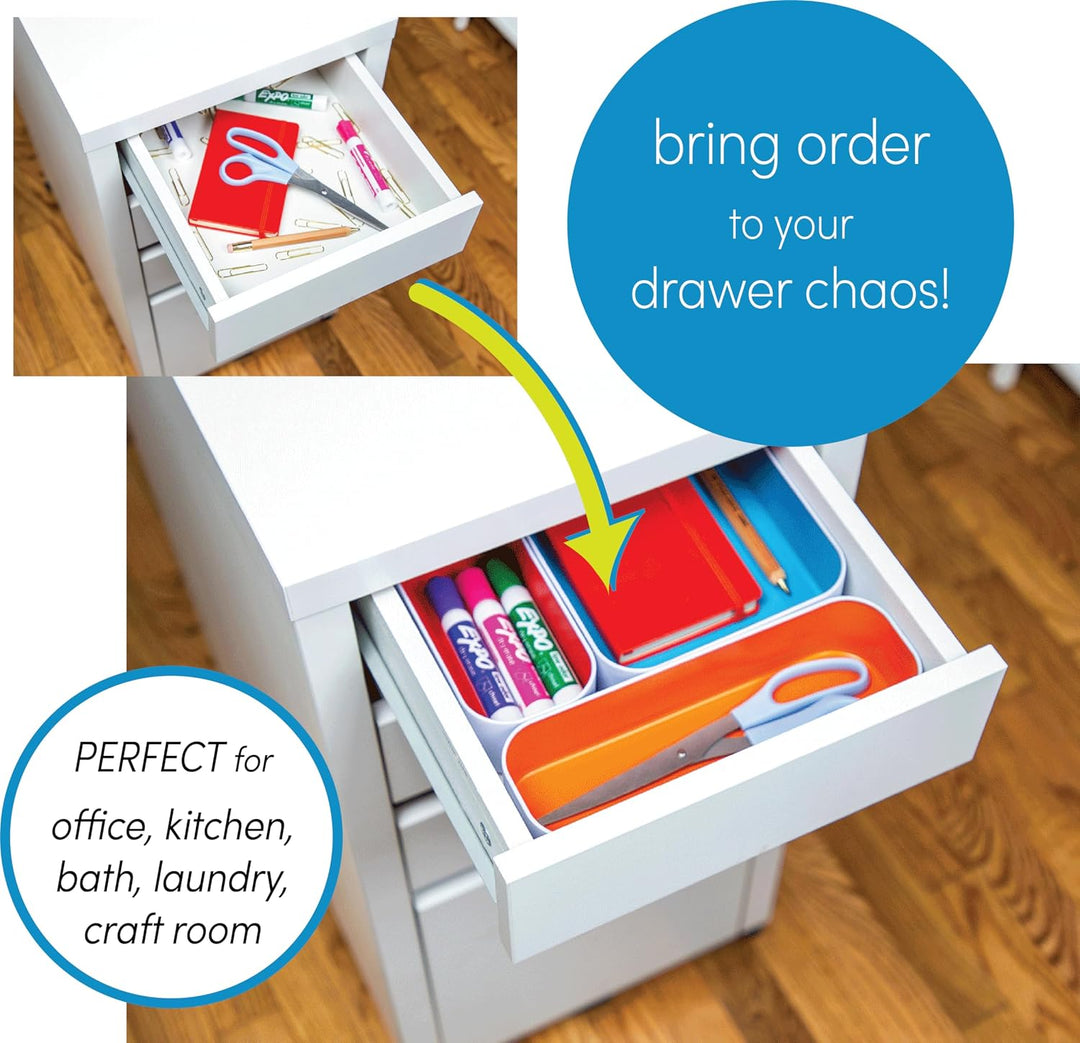 Three By Three Seattle Schubladen-Organizer, 5,1 cm, 5er-Set 5 teile, 5 teile