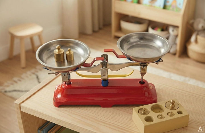 Goki 51891 Waage Metall Spielzeug, gemischt, 26 cm