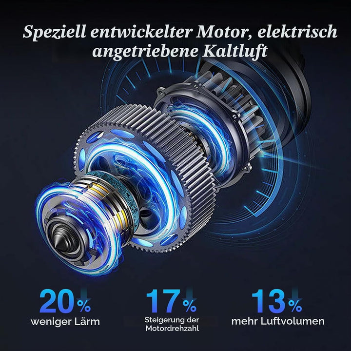 Leiser Turmventilator, Lüfter ohne Rotorblätter – 8 Stufen + Boost-Modus, 90° Oszillation, 5 m Fernb