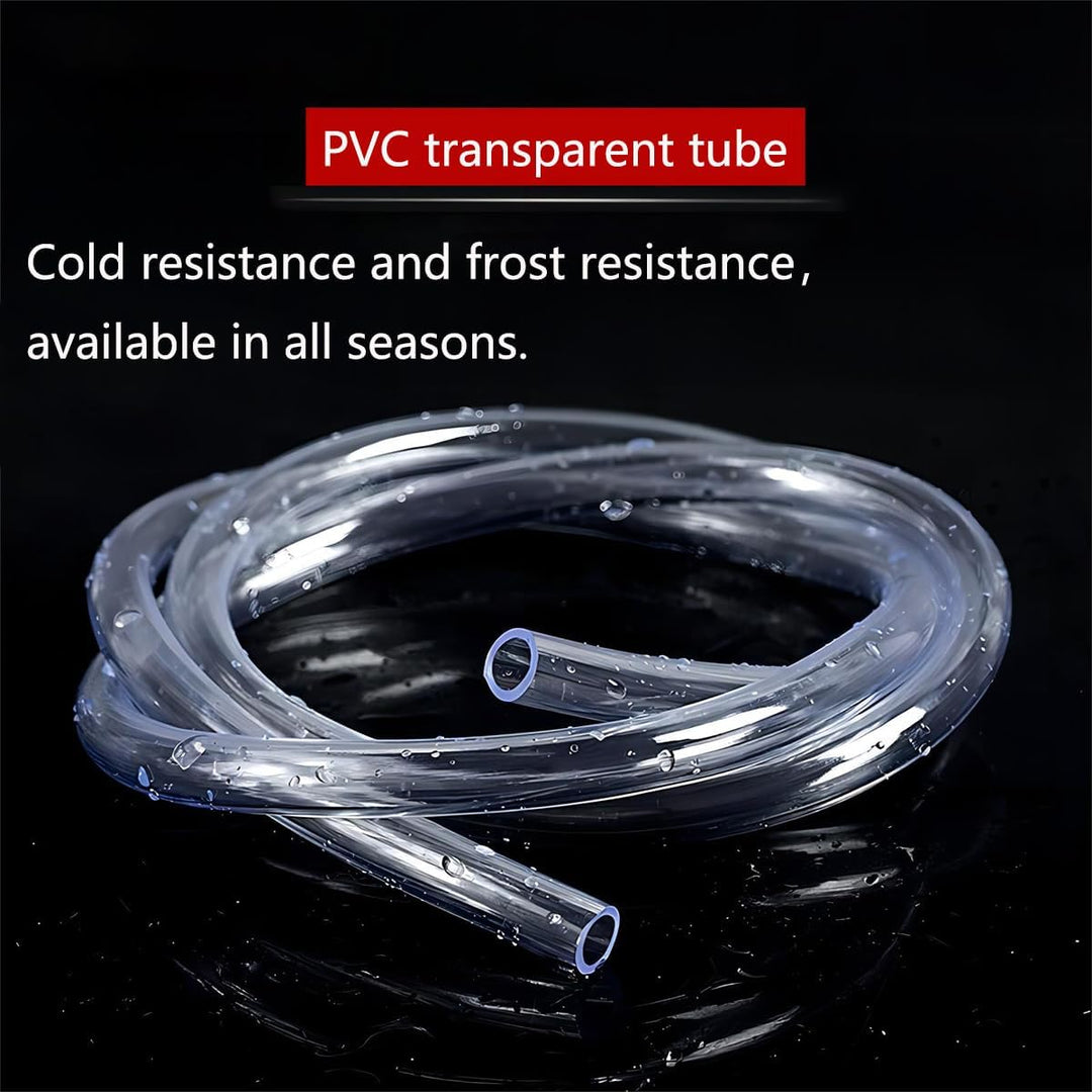 Qrity PVC Schlauch (14mm ID x 16mm OD), Wasserschlauch, Aquariumschlauch, Luftschlauch, Benzinschlau