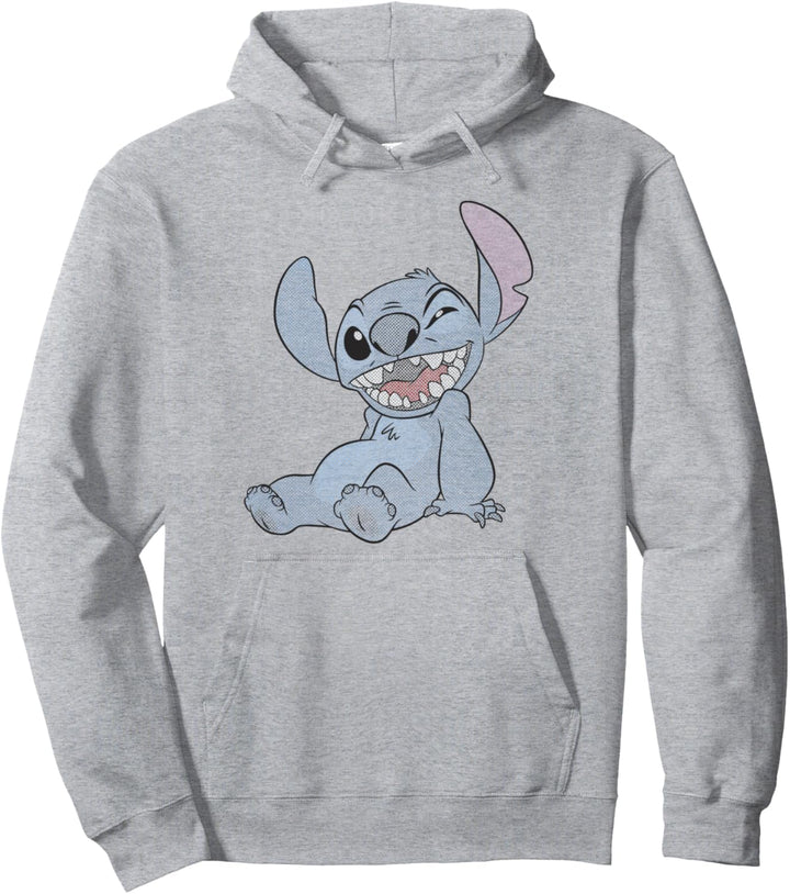 Disney Lilo &amp; Stitch Sit Down Grid Fill Pullover Hoodie