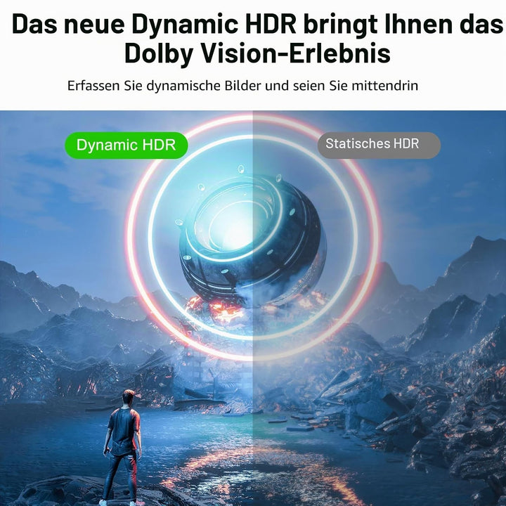 Ultradünne 8K 4K HDMI Kabel 0,5M 10 Stück, Schlanke Flexible Weiche Hochgeschwindigkeits HDMI 2.1 Un