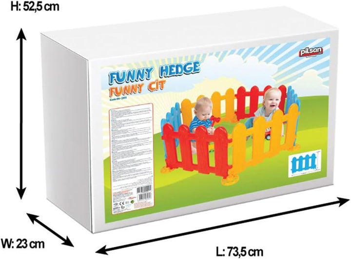 Pilsan Spielzaun, Plastikzaun, Laufgitter 06203, 6 Elemente 72,5 x 51,5 x 3,8 cm