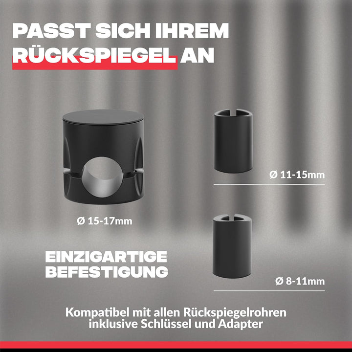 Shapeheart französische Innovation, magnetische Telefonhalterung PRO für Rückspiegel mit abnehmbarer