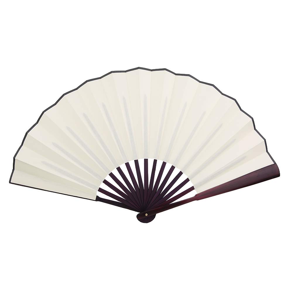 Omabeta Faltfächer Massivholz Craft Fan 10 Inc Dekorativer Tanzfächer für Hochzeitsdekoration Tanz W