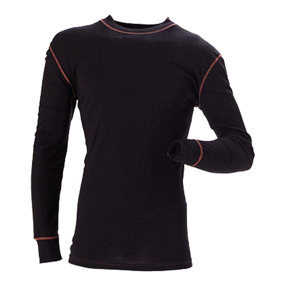 JAK Workwear 11-6001-012-05 Modell 6001 Coolmax Active Funktionsunterhemd mit Rundem Kragen, Schwarz