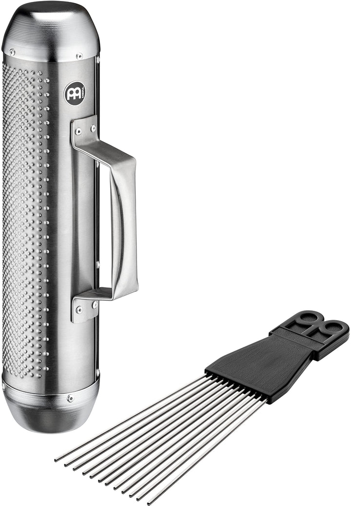 MEINL Percussion Merenge Güira Shaker medium - brushed steel + ABS Kratzer