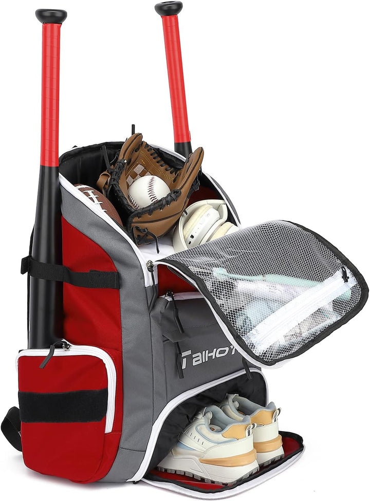 Sportrucksack Damen 35L mit Schuhfach, Nassfach und Laptopfach Wasserdicht Gym/Baseball/Strand/Schwi