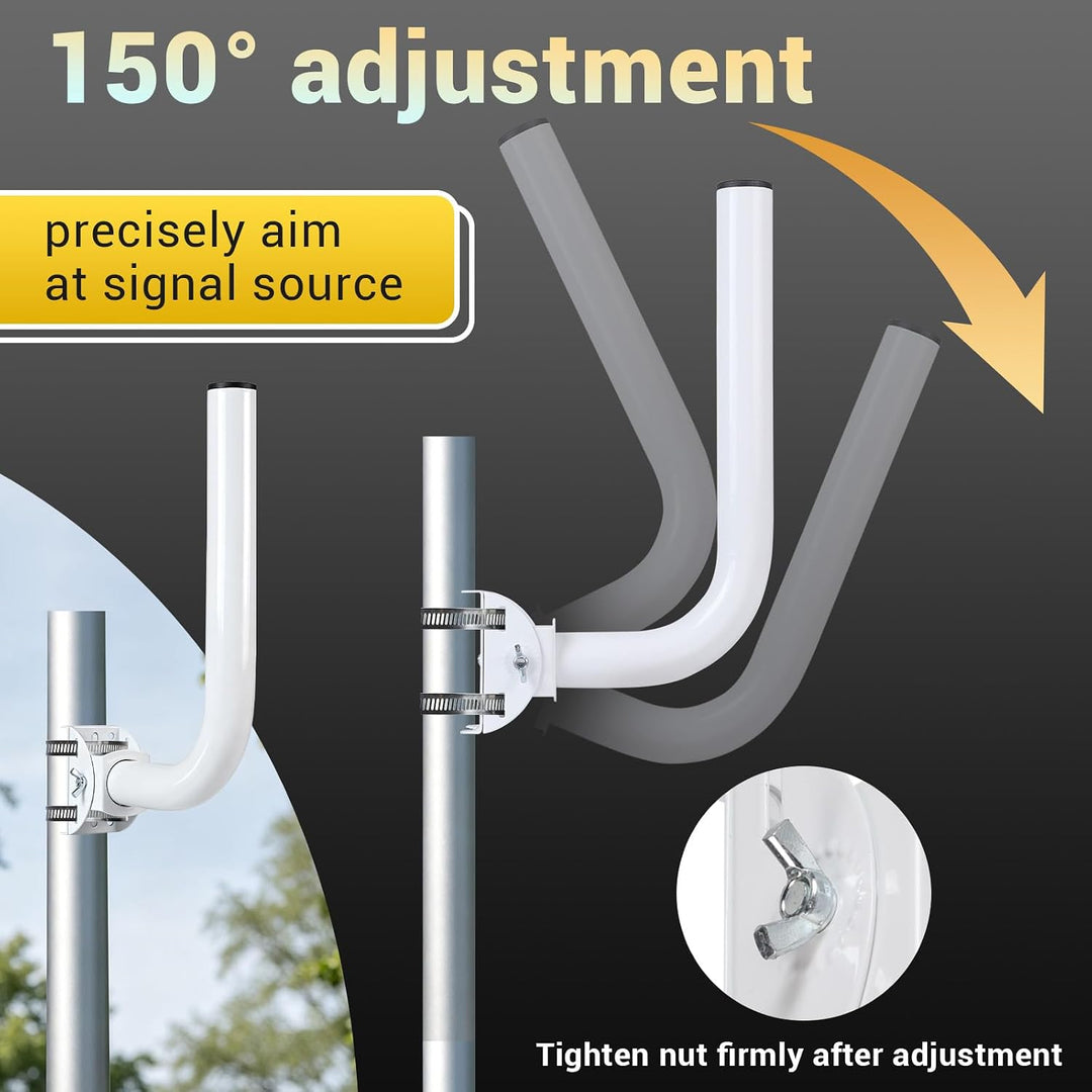 2Pcs Wireless Bridge-halterung Edelstahl 32cm, 150° Verstellbar, 32cm