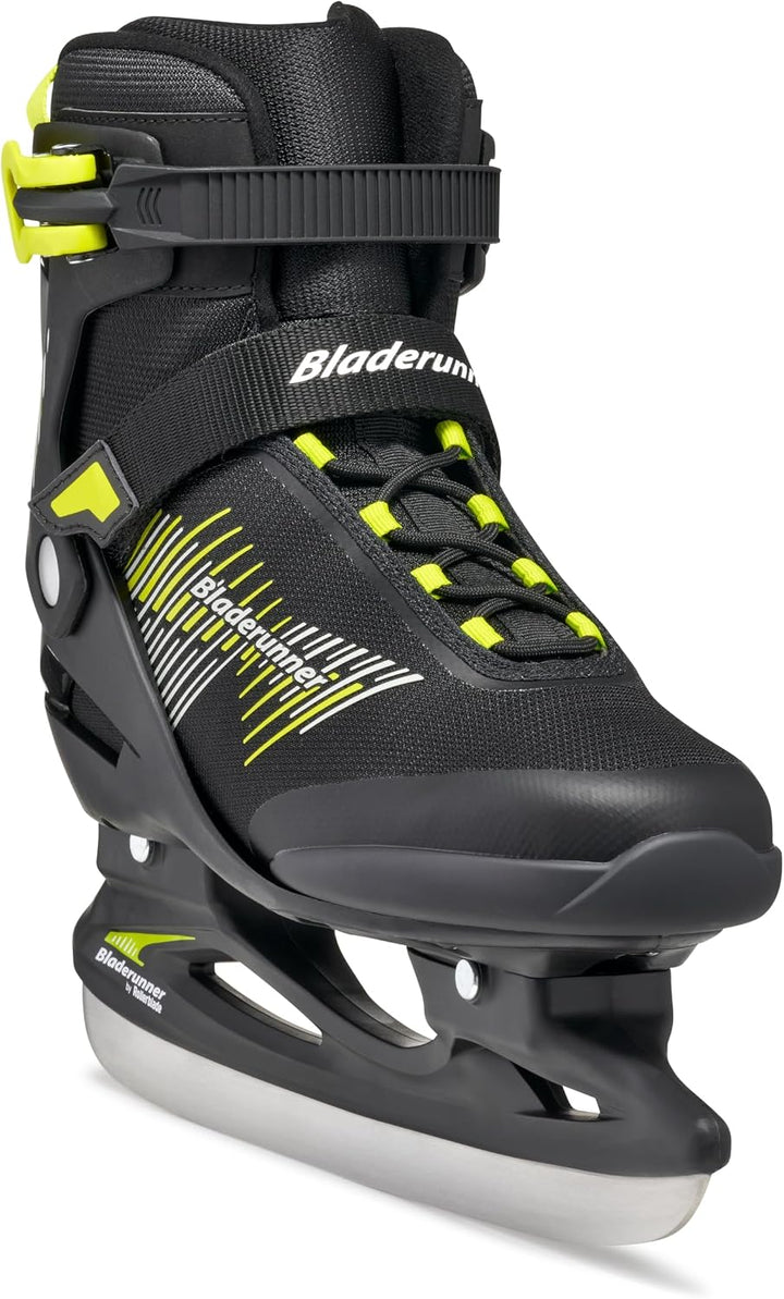 Bladerunner Igniter Ice Allround-Schlittschuh für Freizeitläufer, Herren, Schwarz/Limette 42.5 (UK: