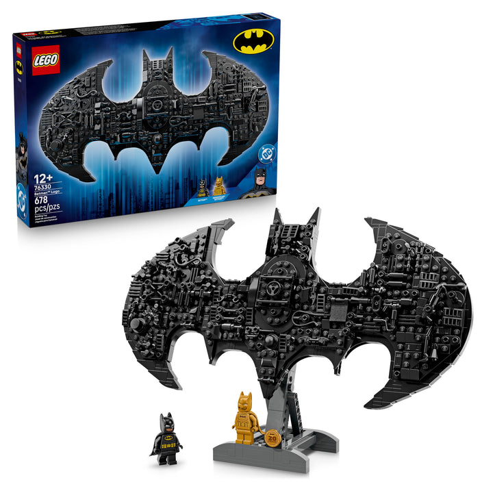LEGO DC Batman: Batman Logo - Superhelden Spielzeug mit Minifiguren - Kreativer Modellbau für Jungen