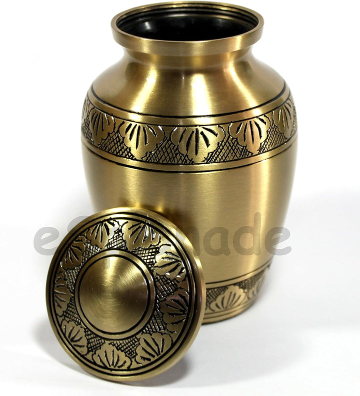 eSplanade Metall-Urnen-Gedenkglas-Behälter (Bronze), Bronze