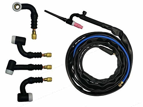 SR-26FV WIG Schlauchpaket mit Ventil &amp; Flexiblem Brennerhals 4 Meter lang &amp; 9mm Dorn 4m D9mm Flex, 4