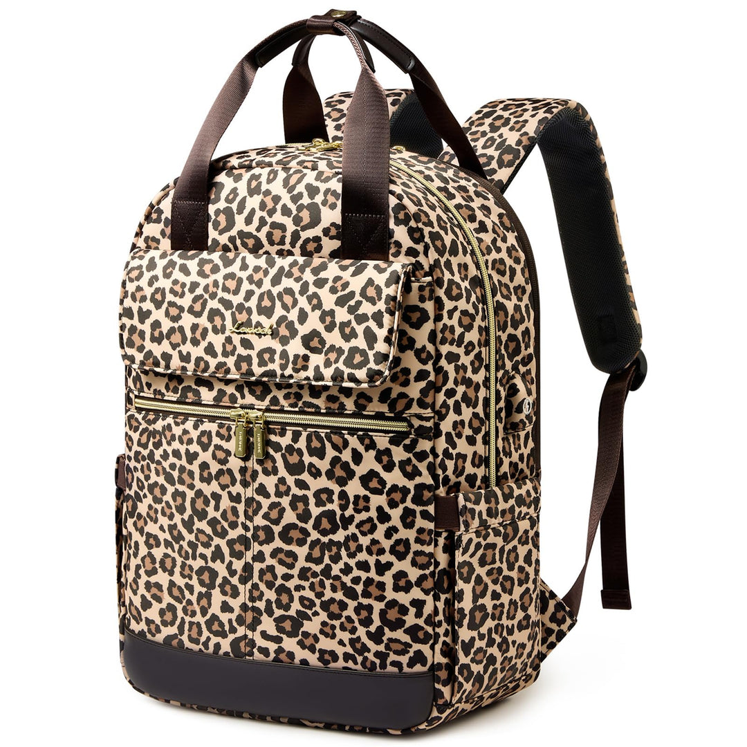 LOVEVOOK Rucksack Damen Elegant Arbeitstasche Reiserucksack Lehrertasche, 15,6 Zoll Schulrucksack Mä