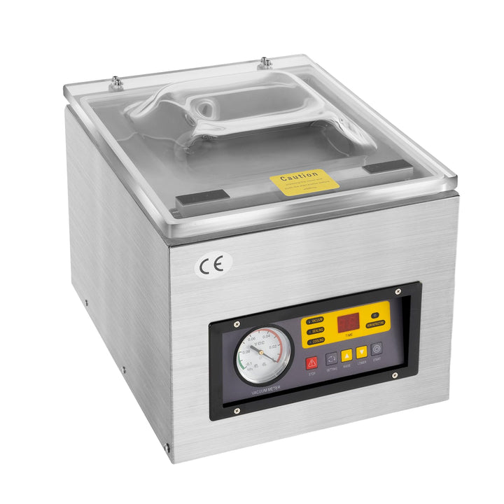 Vakuumiergerät, 3-in-1 Kammervakuumierer für Lebensmittel, 120W | Vakuum-, Versiegelungs- und Kühlfu
