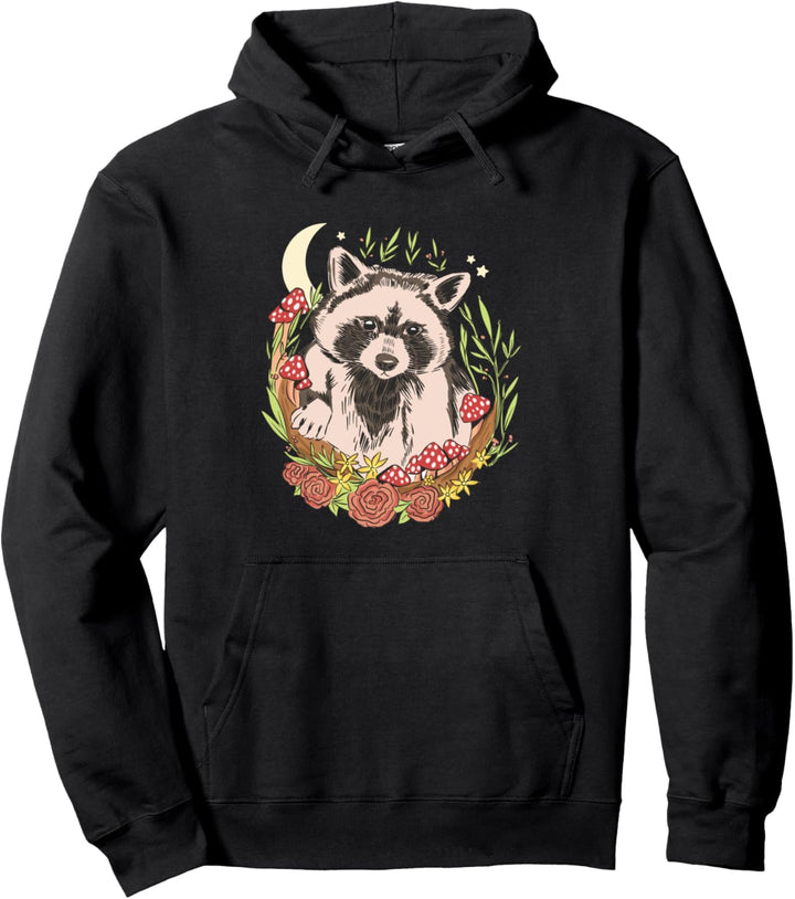 Lustiger Waschbär Pullover Hoodie