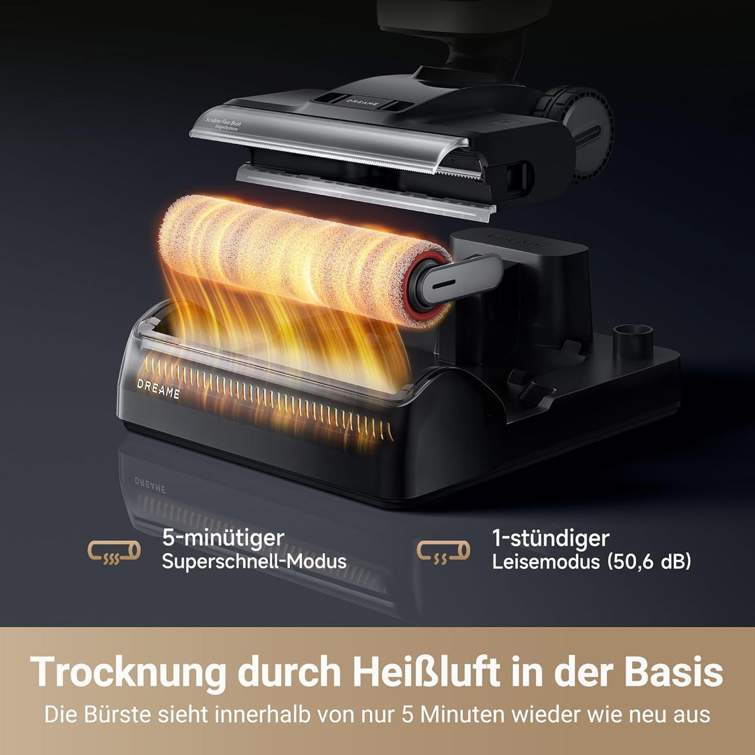 dreame H14 Pro Nass- und Trockensauger, 180° Lie-Flat, 60 °C Bürstenpflege, 5-min Trocknung, automat