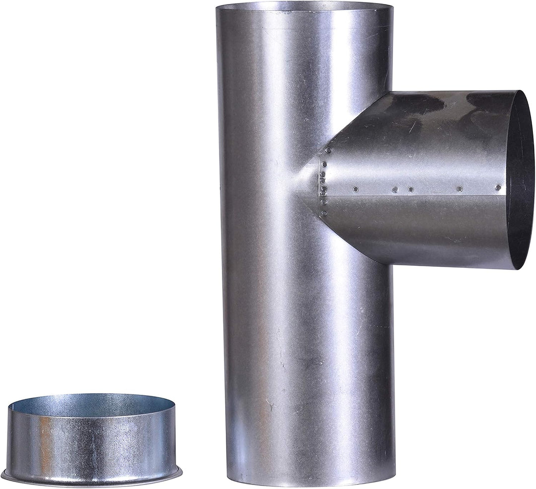 FIREFIX A130/KK FAL Kapselknie, 300 mm lang, ø 130 mm - Ofenrohre aus Stahlblech, 0,6 mm stark, koni