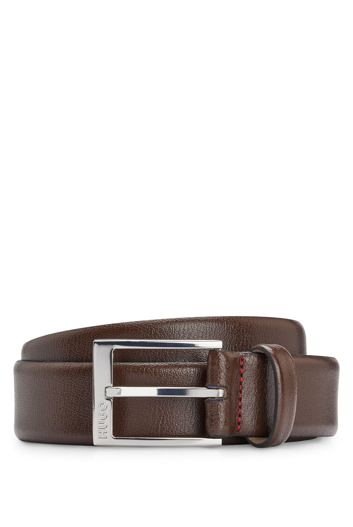 HUGO Gürtel Herren 120 Braun (Dunkelbraun 202), 120 Braun (Dunkelbraun 202)