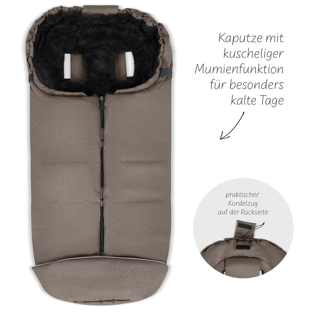 Set ABC Design Winter Fusssack &amp; Windel Blaubär/Kinder Fusssack Kinderwagen &amp; Buggy mit Anti-Rutschs
