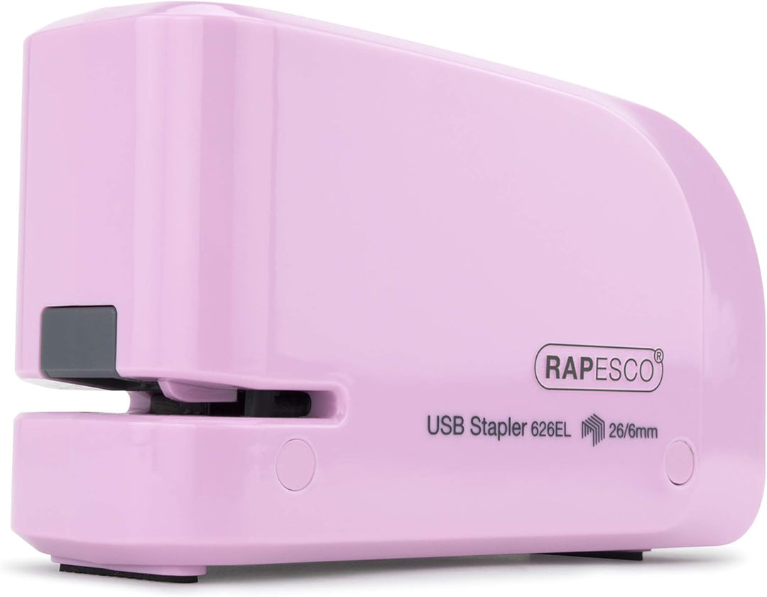 Rapesco 1451 626EL Automatisches USB/Batterie Heftgerät mit 1000 26/6mm Heftklammern, 15 Blatt Heftl