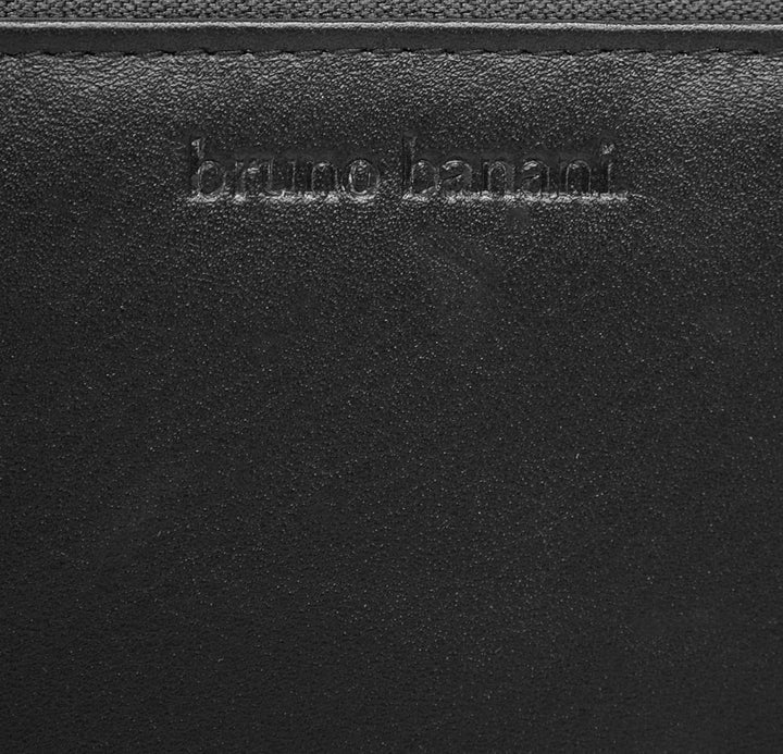 bruno banani Geldbörse Leder Echt Leder schwarz Damen - 020577, Schwarz