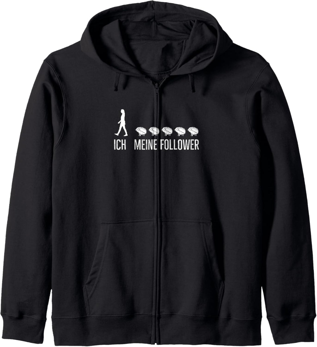 Ich Meine Follower Lustige Igel Spruch Kapuzenjacke