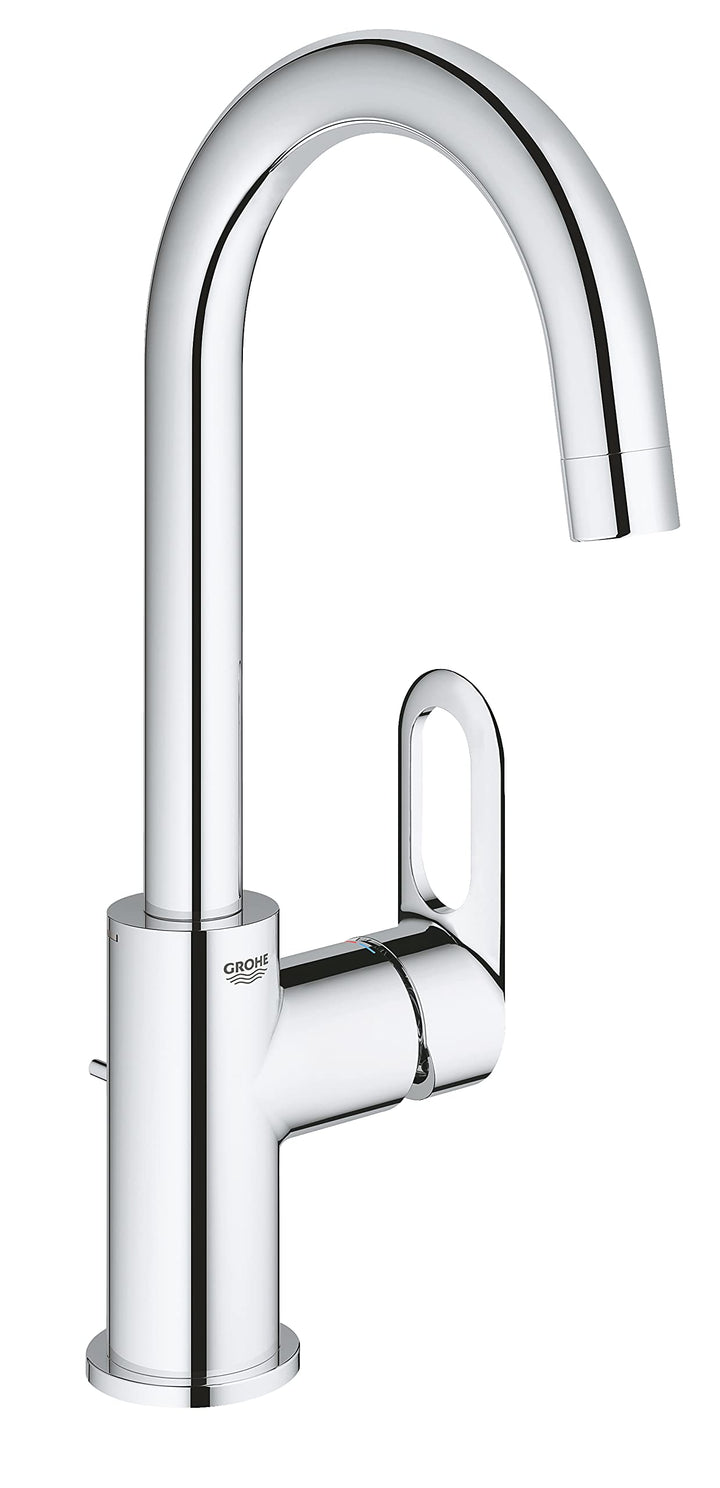 GROHE BauLoop - Einhand-Waschtischarmatur (L-Size, mit Keramikkartusche, Einlochmontage), chrom, 237