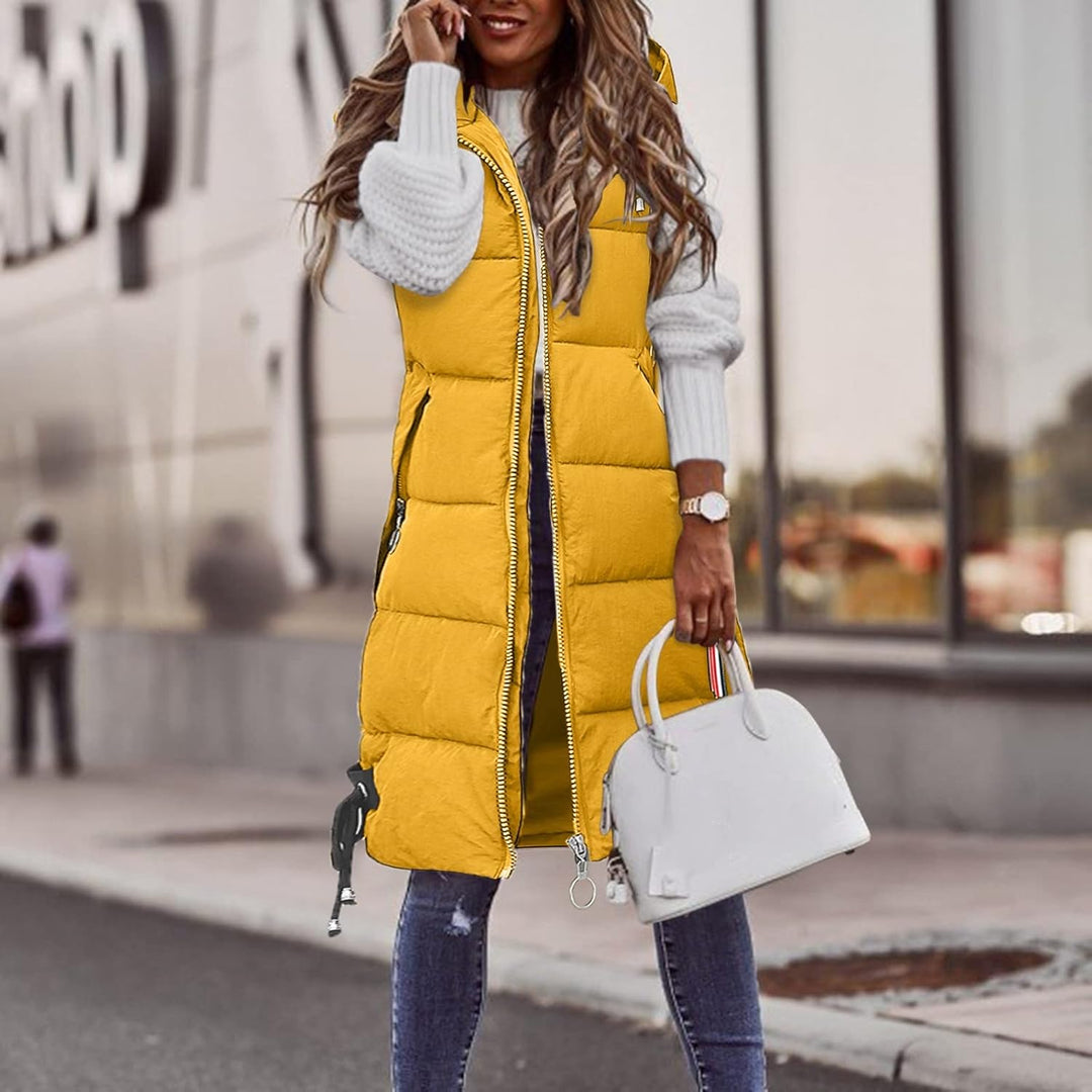 Lederweste für Damen, lässig, einfarbig, mit Kapuze, Reissverschluss, Tasche, lose, ärmellose Jacke,