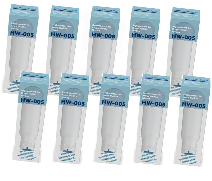 10x Wasserfilter HW-005 - Ersetzt Krups F088 &amp; Melitta