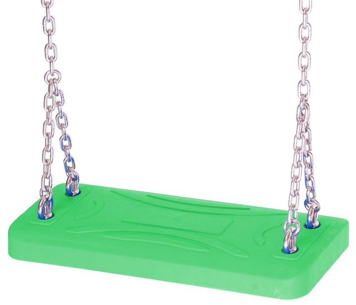 JUST Fun LUX Schaukelsitz mit Edelstahl Kettensatz 5 mm - 1,8 m, öffentlich – Hellgrün