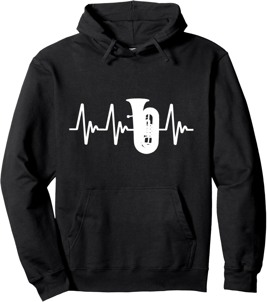 Tuba Heartbeat: Der Herzschlag eines Tuba-Spielers Pullover Hoodie