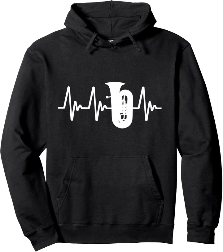 Tuba Heartbeat: Der Herzschlag eines Tuba-Spielers Pullover Hoodie