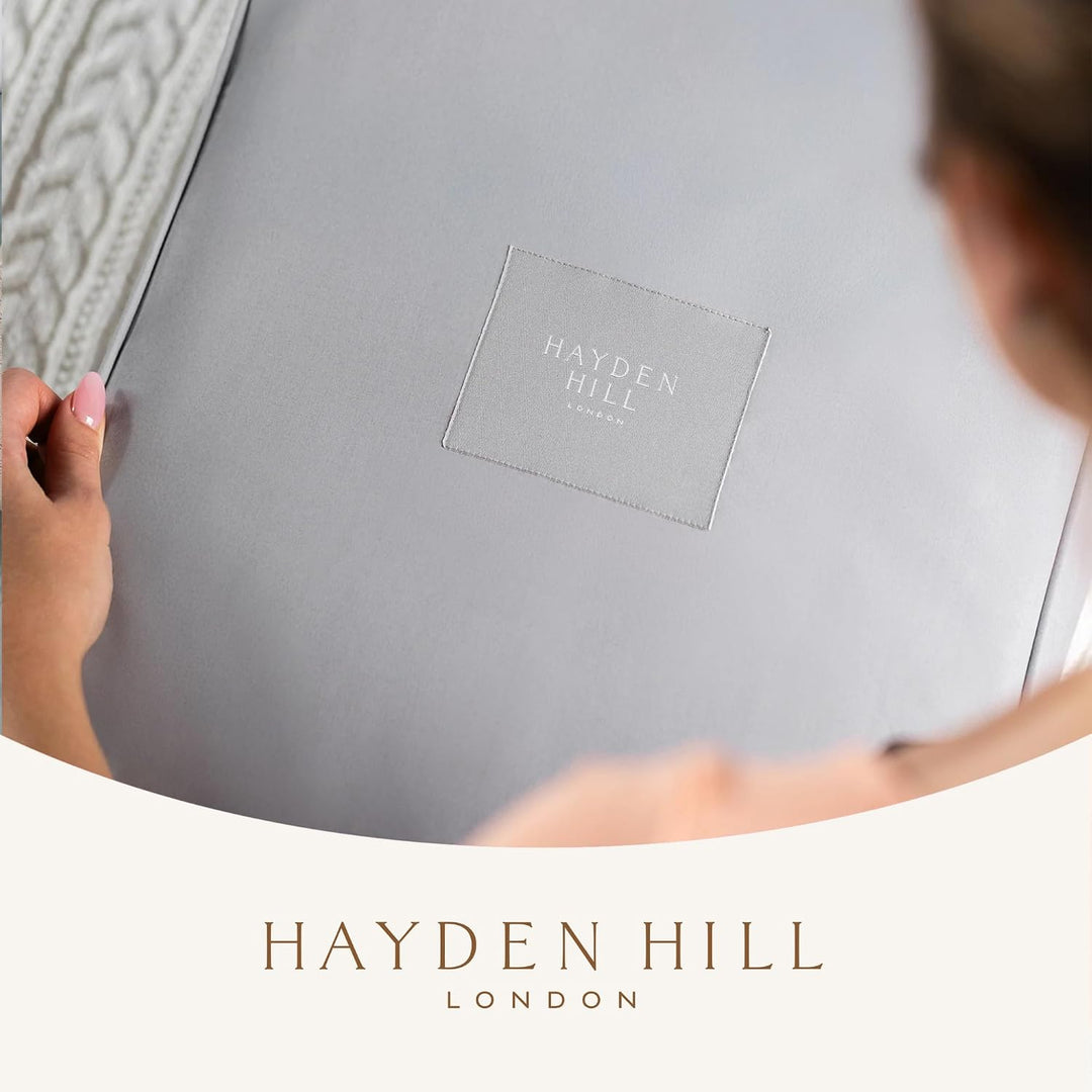 Hayden Hill Luxuriöse Aufbewahrungstasche aus Bio-Baumwolle, 38 cm Grau Gross 15", Grau Gross 15"