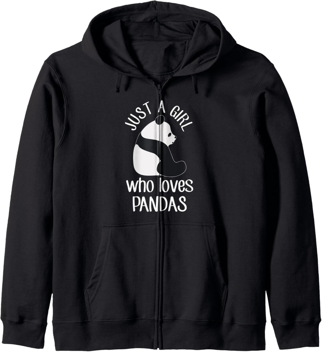 Funny Panda Bear Lover Gift Just A Girl Who Loves Pandas Kapuzenjacke