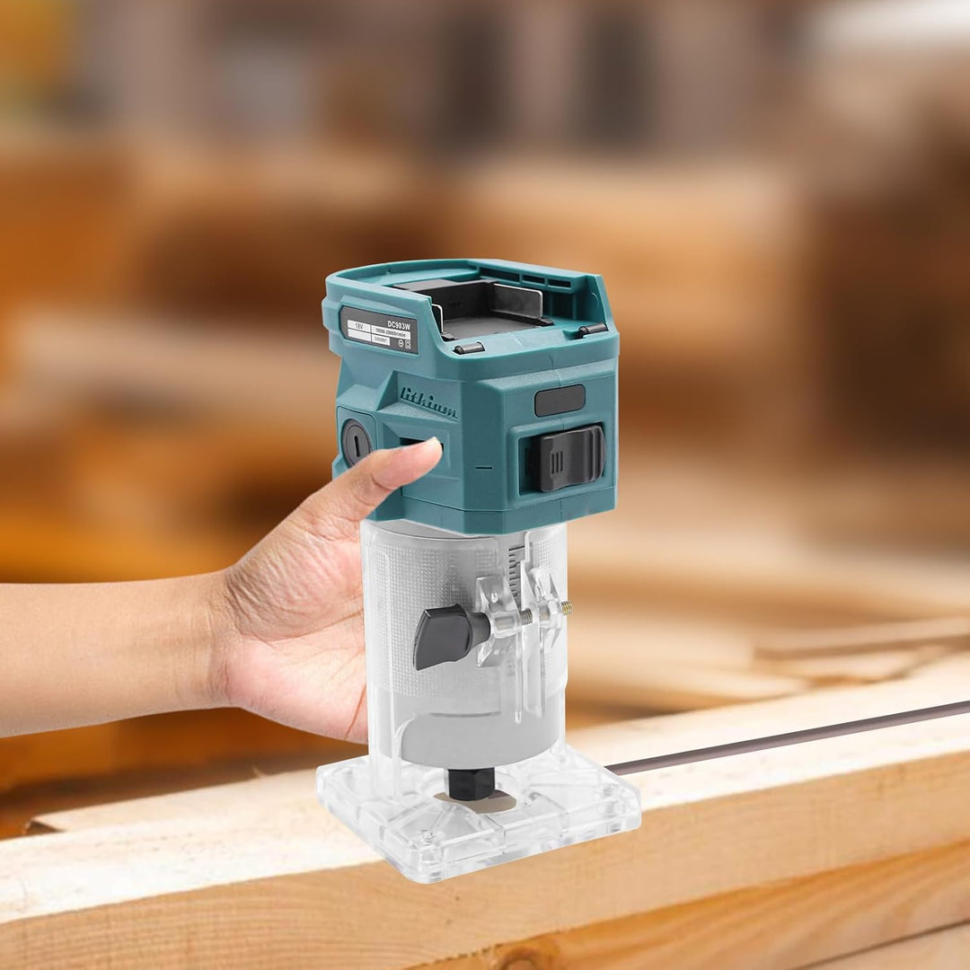 Kompakte Oberfräse Elektrische Oberfräse Einhandfräse Trimmer Holz Router Kanten Fräser 6.35MM Reink
