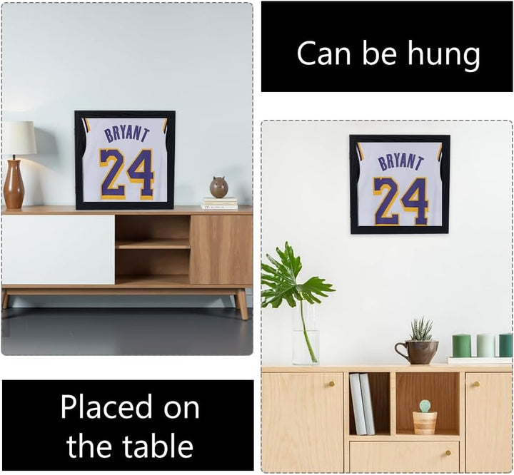 DICOSMETIC 1 PC T Shirt Display Rahmen Grosse Schattenbox Rahmen Holzrahmen Vitrine 13"x13"x1.5" Qua