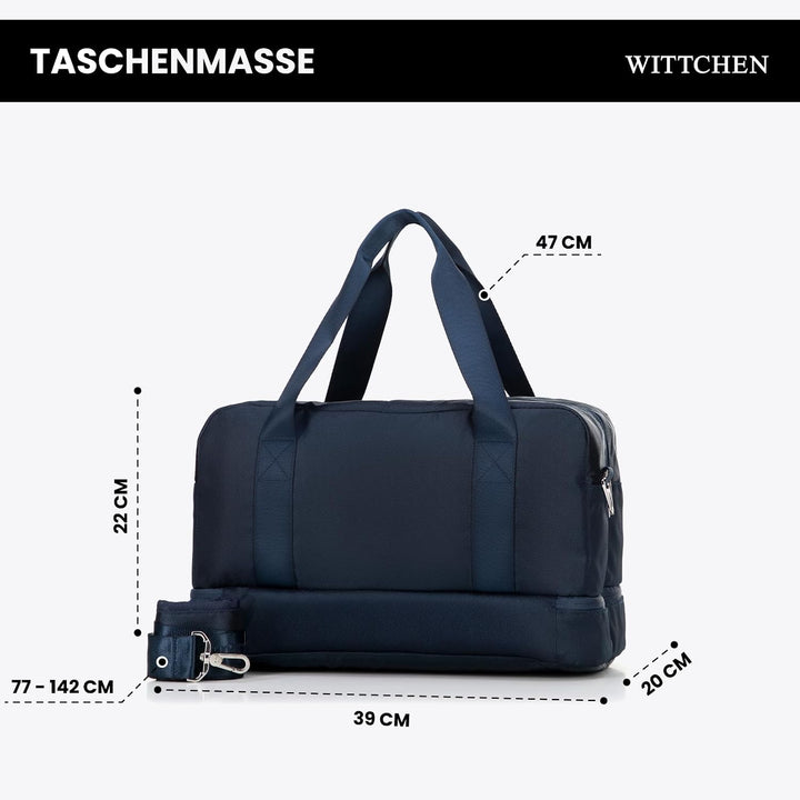 WITTCHEN Reisetasche aus Polyester | Kollektion: Easy Travel | Handgepäck mit Netbook-Fach und RFID-