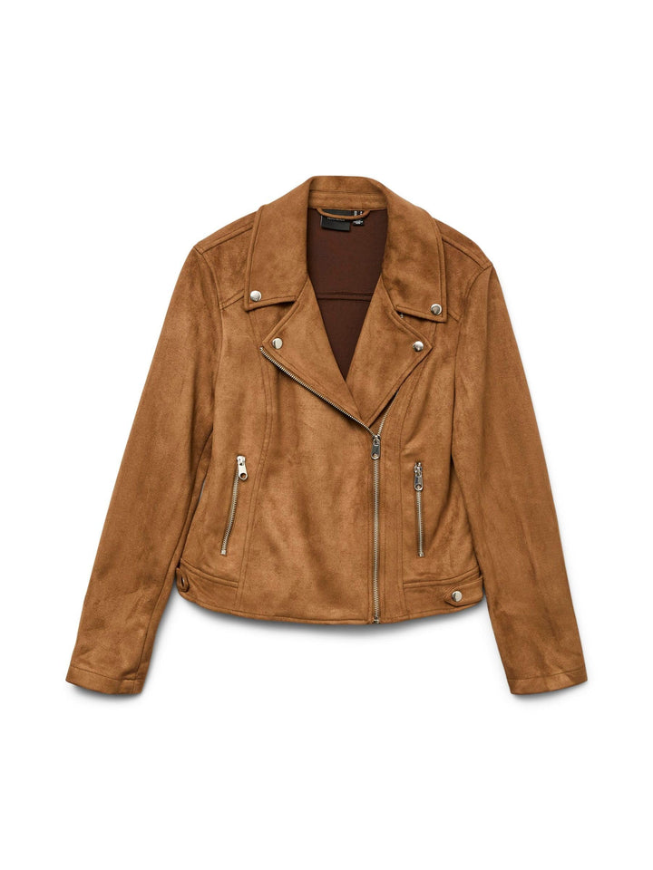 VERO MODA Female Jacke VMJOSE Bikerjacke | Coat XS Cognac, XS Cognac