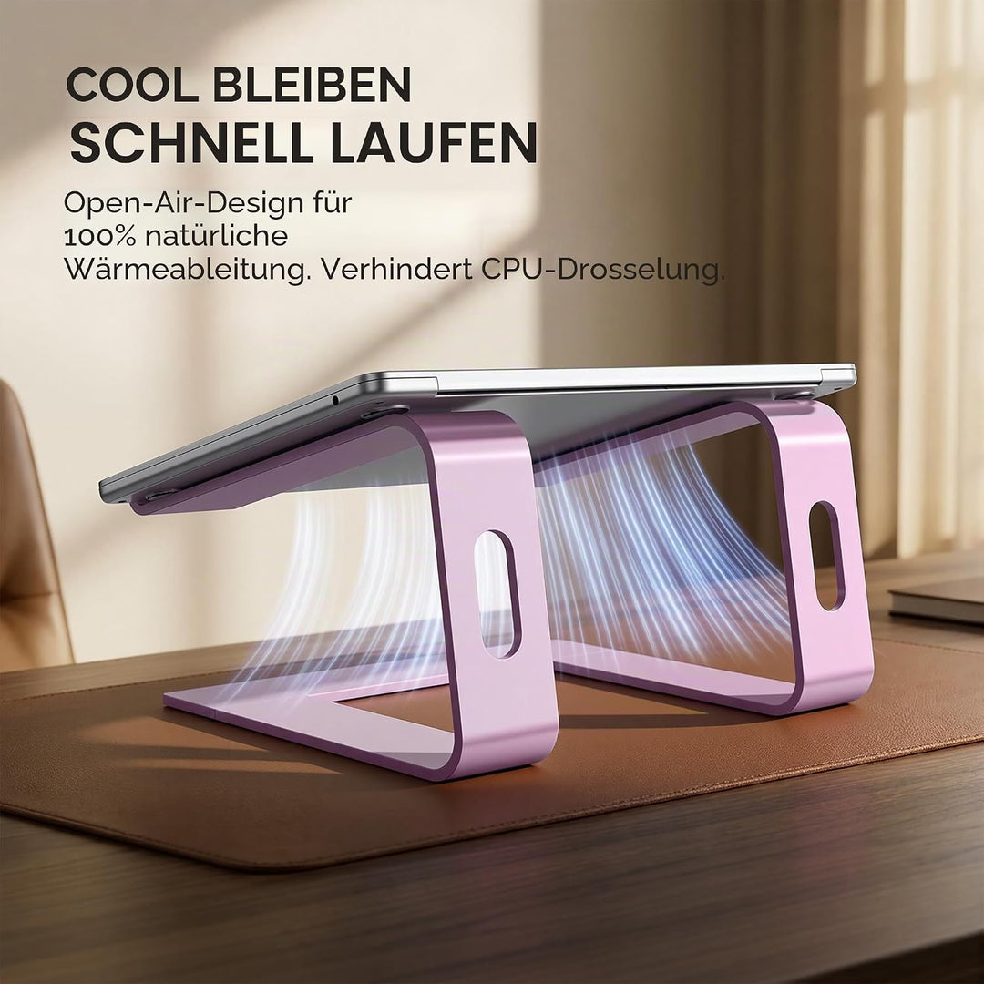 SOUNDANCE Laptop-Ständer, Aluminium-Computer-Erhöhung, ergonomischer Laptop-Ständer für den Schreibt