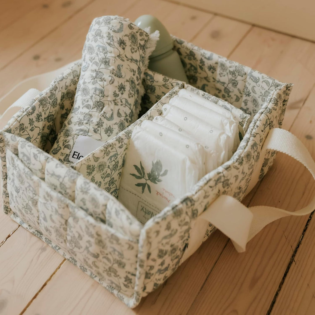 Elodie Details Diaper Caddy Organizer, Windel Organizer Tragbar mit Herausnehmbaren Fächern, Wickelt