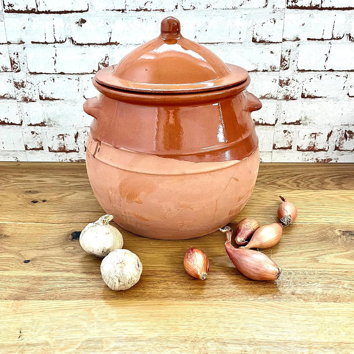 Tontopf mit Deckel - Stewpot Eintopf - Schmortopf Antike - Tongeschirrr Mittelalter - Wikinger - Top