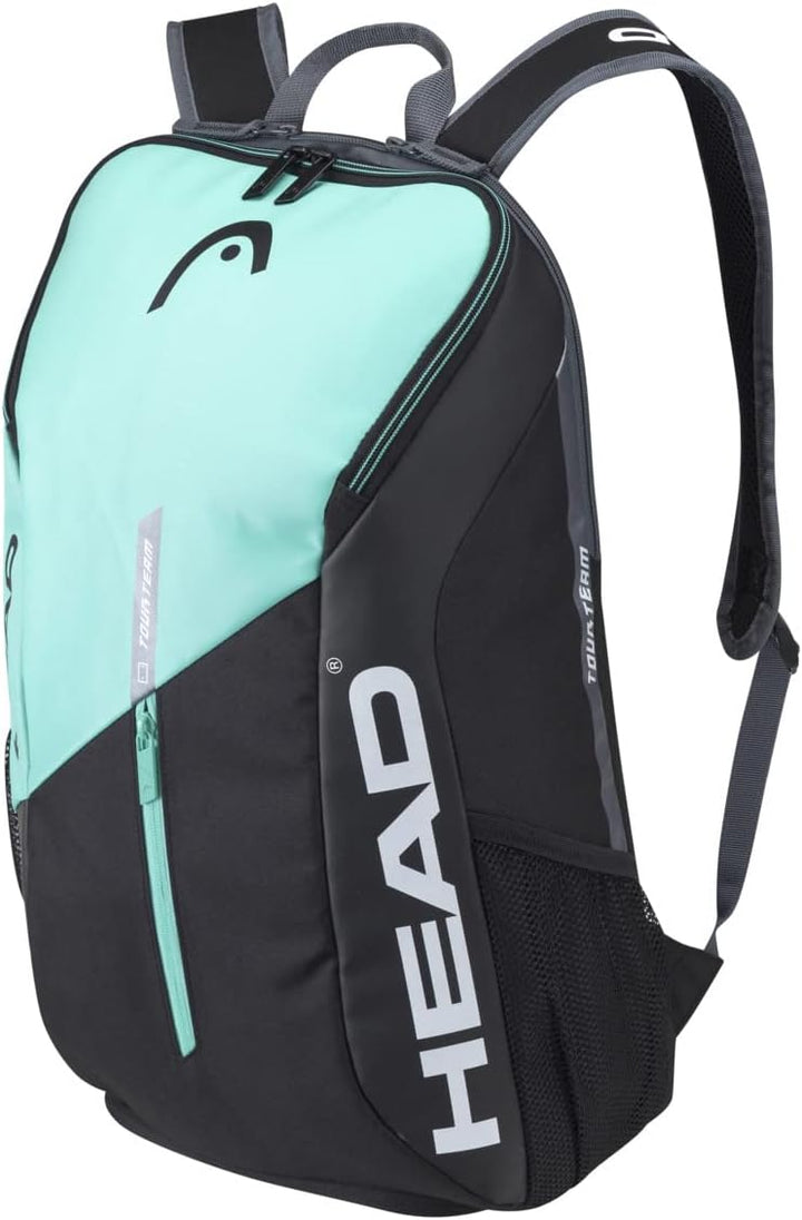 HEAD Unisex – Erwachsene Tour Backpack Tennisrucksack Schwarz Mint, Schwarz Mint