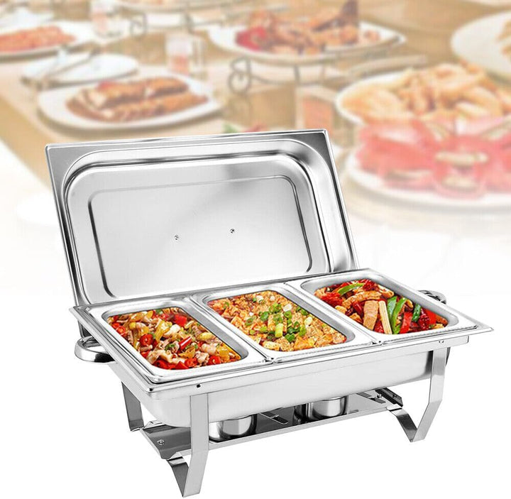 WäRmebehäLter Chafing Dishes SpeisenwäRmer Edelstahl WarmhaltebehäLter KüChe SpeisewäRmer Buffet Cat