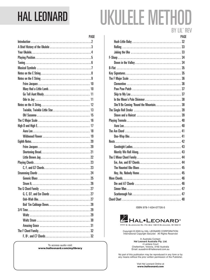 Hal Leonard Ukulele Method Book 1 Cd Edition Uke Book / Cd: Noten, CD für Ukulele, Taschenbuch