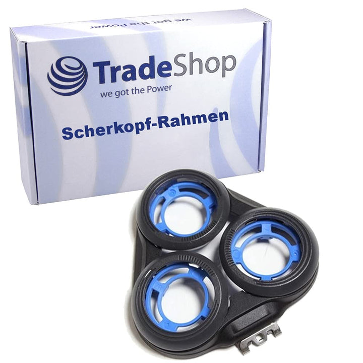 Trade-Shop Scherkopfrahmen Schwarz inkl. Halter Ersatz für Philips S5400 S5420 S5510 S5520 S5550 S55