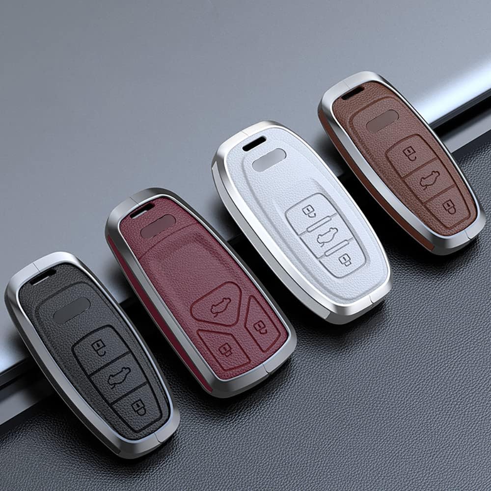 ontto Autoschlüssel Hülle Schlüsselanhänger Passt für Audi A4 B9 A5 A6 8S 8W Q5 Q7 4M S4 S5 S7 TT TT
