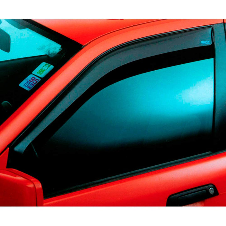 ClimAir Car Comfort Windabweiser kompatibel mit Audi Q3 (F3B) 2019- Set für Vordertüren smoke, Set f