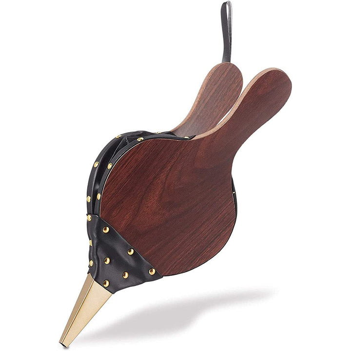 Blasebalg Kamin, Kamin Grillgebläse, Kaminbalg, 30 cm Grosser Blasbalg aus Holz, Blasebalg Grill, Ho